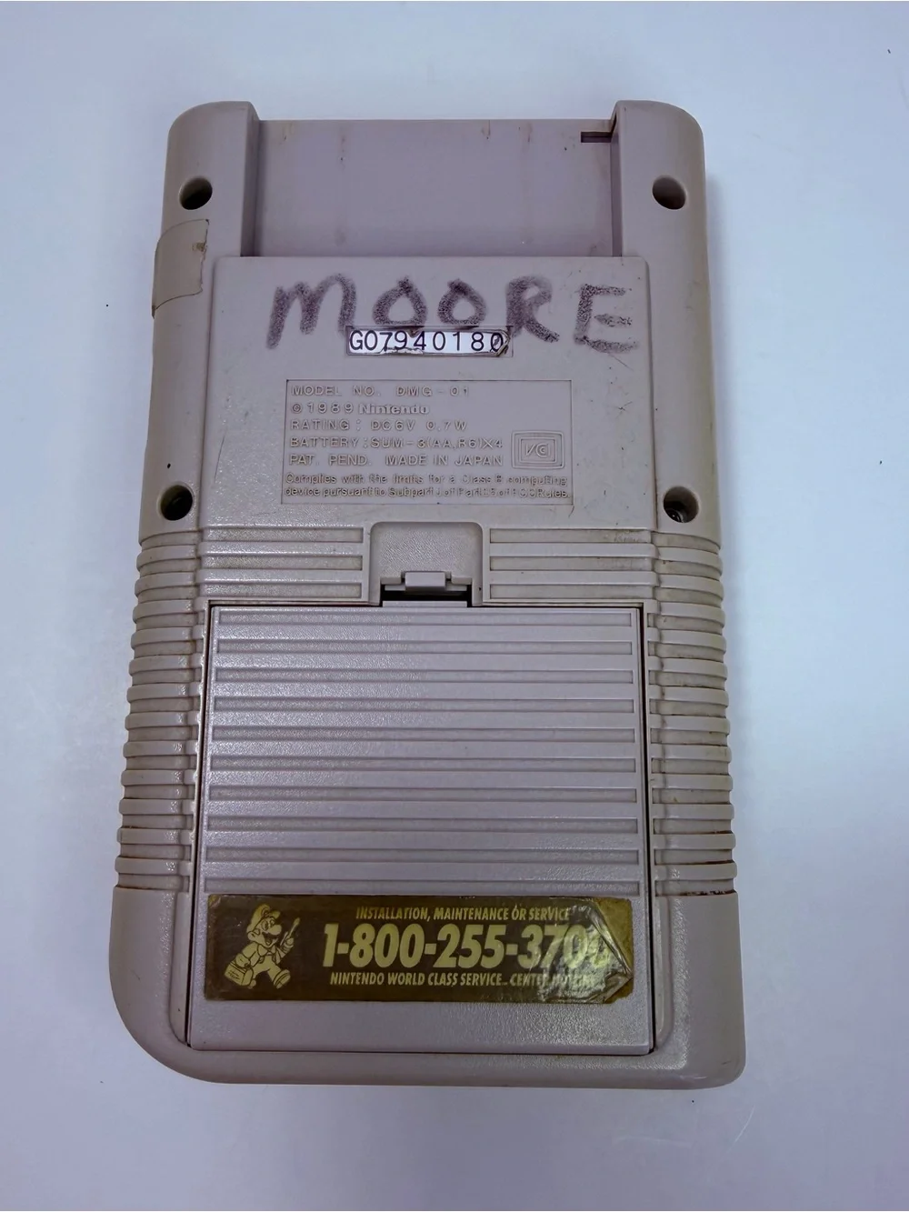 Original Nintendo GameBoy DMG-01 Handheld Console Tested Working No Screen Cover